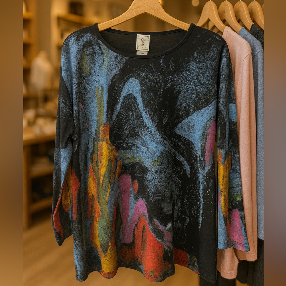 Abstract Print Women's Top